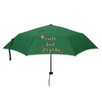 cute but psycho - Umbrella (small) - bottlegreen - Front