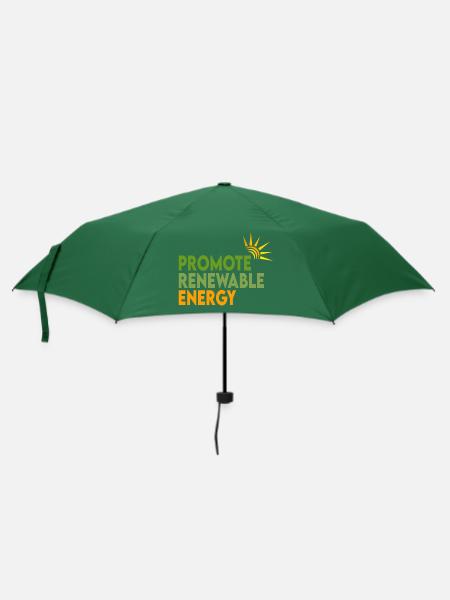 Erneuerbare Energien - Regenschirm (klein) - Flaschengrün