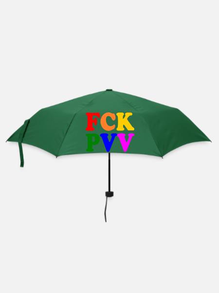 Fck pvv - Regenschirm (klein) - Flaschengrün