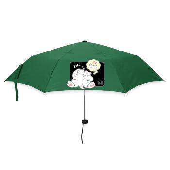 Hund koreanisch - japanischer Stil 11 - Regenschirm (klein) - Flaschengrün - Vorne