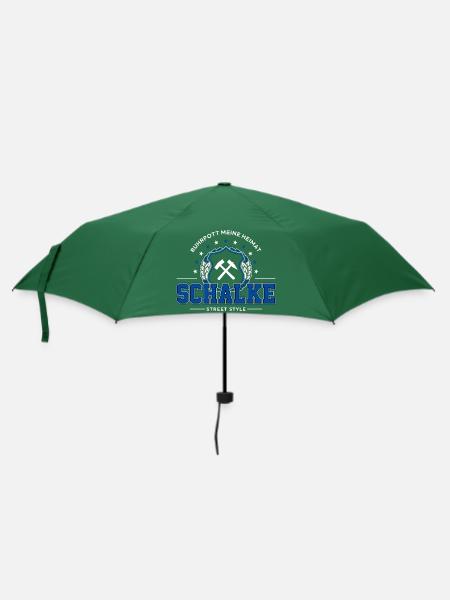 Schalke - Regenschirm (klein) - Flaschengrün