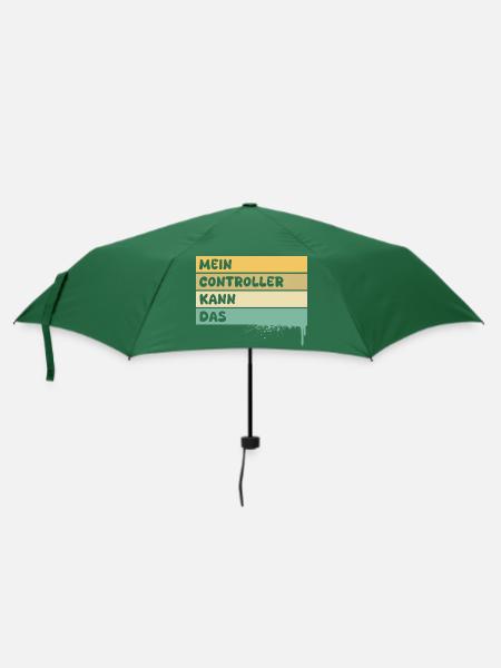 Geschenk für Controller - Regenschirm (klein) - Flaschengrün