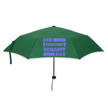 Forscher als Arbeit - Regenschirm (klein) - Flaschengrün - Vorne