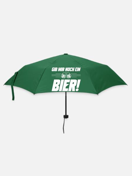 Noch ein Bier Spruch - Regenschirm (klein) - Flaschengrün