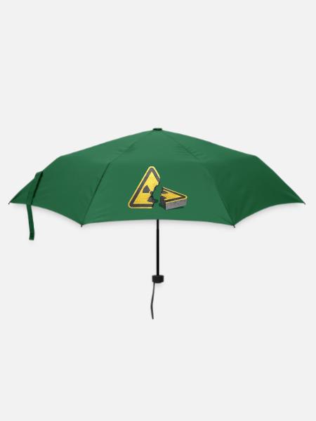 Atomausstieg! Atomkraft nein danke! - Regenschirm (klein) - Flaschengrün