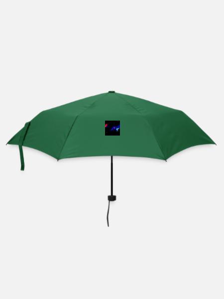 Weltraum Auto - Regenschirm (klein) - Flaschengrün