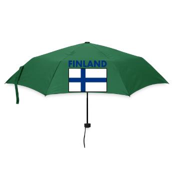 Finnland - Regenschirm (klein) - Flaschengrün - Vorne