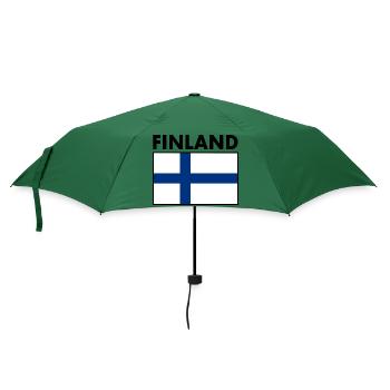 Finnland - Regenschirm (klein) - Flaschengrün - Vorne