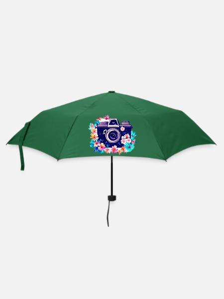 Fotograf Kamera lustig Fotografieren Fotografen - Regenschirm (klein) - Flaschengrün