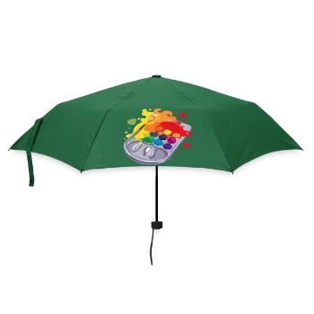 Farbpalette Nr. 2 - Regenschirm (klein) - Flaschengrün - Vorne