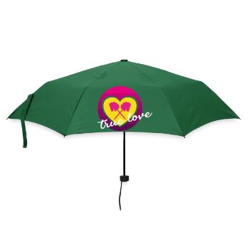 Hobby Horse True love Herz - Regenschirm (klein) - Flaschengrün - Vorne