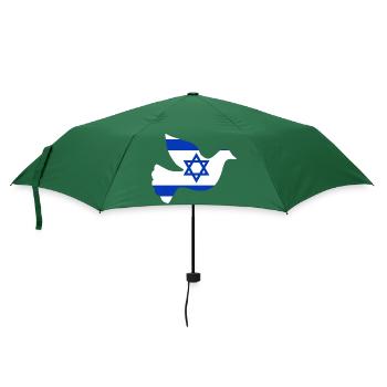 Israel Friedenstaube - Regenschirm (klein) - Flaschengrün - Vorne
