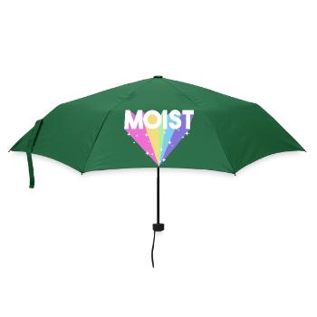 Feucht Lustig Meme Anstößig Seltsam Cool Urkomisch - Regenschirm (klein) - Flaschengrün - Vorne