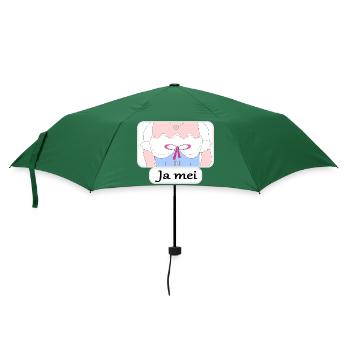 Ja mei - Regenschirm (klein) - Flaschengrün - Vorne