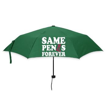 Same penis forever - Regenschirm (klein) - Flaschengrün - Vorne