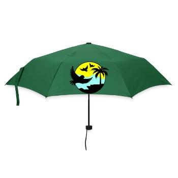 paradise birds 02 - Regenschirm (klein) - Flaschengrün - Vorne