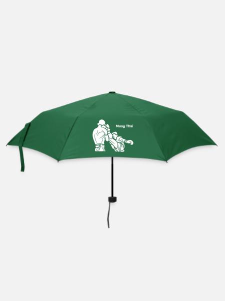 Muay Thai - Regenschirm (klein) - Flaschengrün