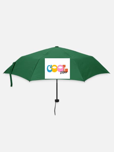 Cool Vibes - Regenschirm (klein) - Flaschengrün