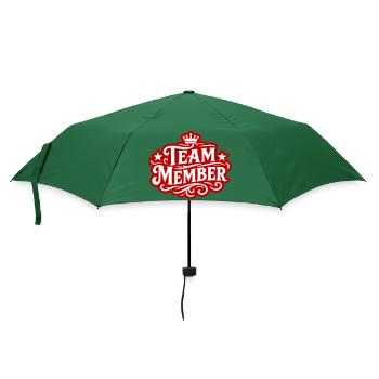 Team Mitglied - Regenschirm (klein) - Flaschengrün - Vorne