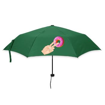 2 In The Pinky Donut - Regenschirm (klein) - Flaschengrün - Vorne