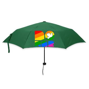 No War LGBTQ Pride Month Shirt - Regenschirm (klein) - Flaschengrün - Vorne
