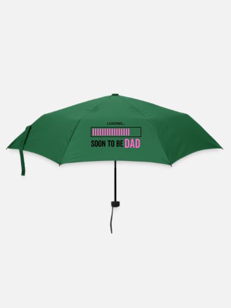 Bald Papa sein - Regenschirm (klein) - Flaschengrün