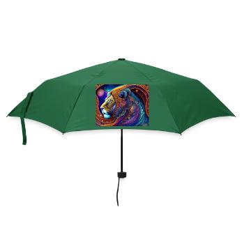Löwe - Regenschirm (klein) - Flaschengrün - Vorne