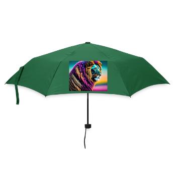 Löwe - Regenschirm (klein) - Flaschengrün - Vorne