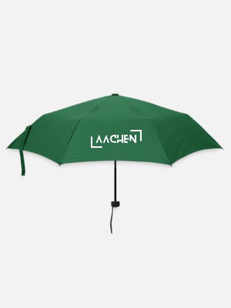 Aachen - Regenschirm (klein) - Flaschengrün