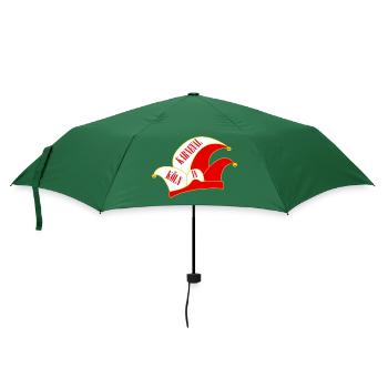 Karneval in Köln - Regenschirm (klein) - Flaschengrün - Vorne