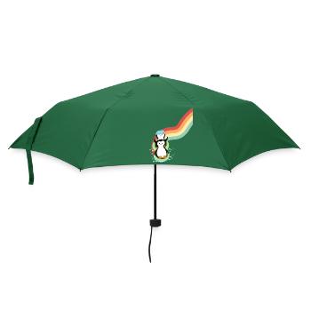 Pinguine Slide - Regenschirm (klein) - Flaschengrün - Vorne