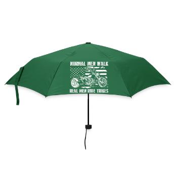 Trike Geschenke | Trikefahrer Triker Trikes Biker - Regenschirm (klein) - Flaschengrün - Vorne