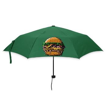 Burger - Regenschirm (klein) - Flaschengrün - Vorne