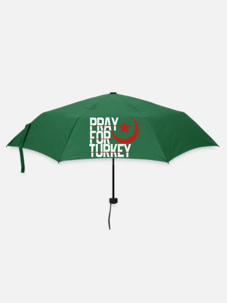 Türkei erdbeben - Regenschirm (klein) - Flaschengrün
