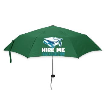 Ich habe jetzt einen Abschluss - Regenschirm (klein) - Flaschengrün - Vorne