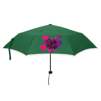 Girls Day Pinkverlauf - Regenschirm (klein) - Flaschengrün - Vorne