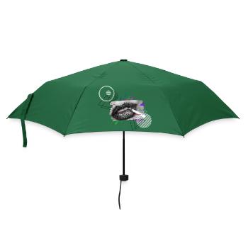 Trippy Lolly - Regenschirm (klein) - Flaschengrün - Vorne