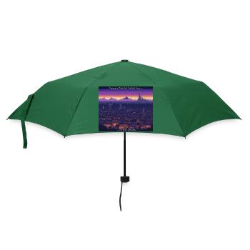 Kunst - Regenschirm (klein) - Flaschengrün - Vorne
