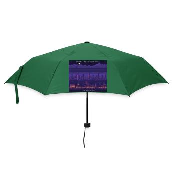 Kunst - Regenschirm (klein) - Flaschengrün - Vorne
