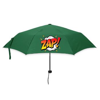ZAPPEN! - Ein dynamischer Comic-Ausruf - Regenschirm (klein) - Flaschengrün - Vorne