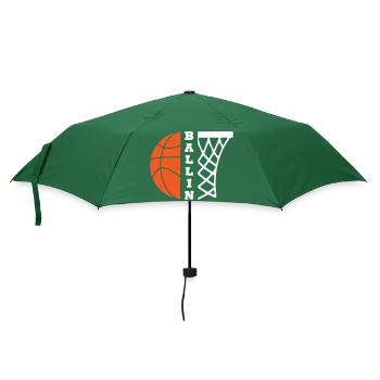 Ballin Basketball - Regenschirm (klein) - Flaschengrün - Vorne