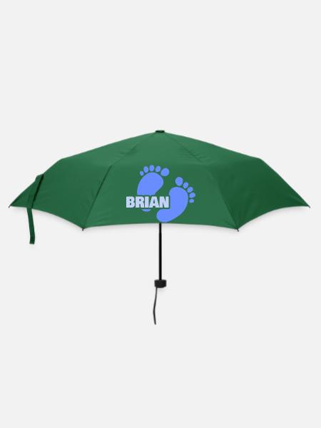 Brian als Geburt - Regenschirm (klein) - Flaschengrün