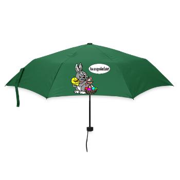 Schwarze haben ein Ei cellent Ostern - Regenschirm (klein) - Flaschengrün - Vorne