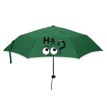 Hä? - Regenschirm (klein) - Flaschengrün - Vorne