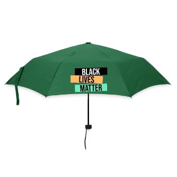 BLM Design Geschenk - Regenschirm (klein) - Flaschengrün - Vorne