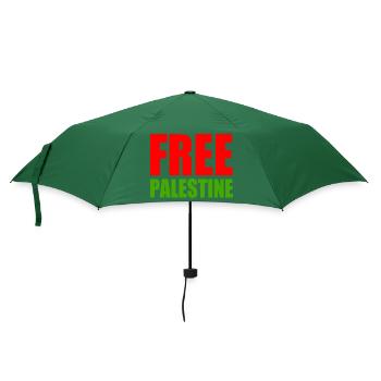Free palestine - Regenschirm (klein) - Flaschengrün - Vorne