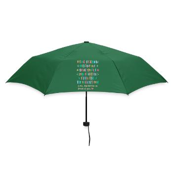 Dein Lächeln kann den dunkelsten Tag erhellen - Regenschirm (klein) - Flaschengrün - Hinten