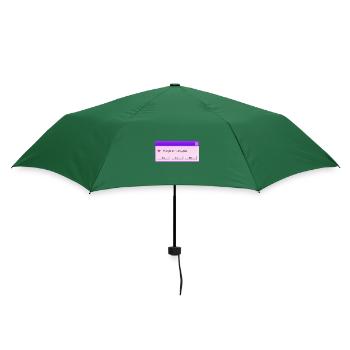 Jeder hasst dich - Regenschirm (klein) - Flaschengrün - Hinten