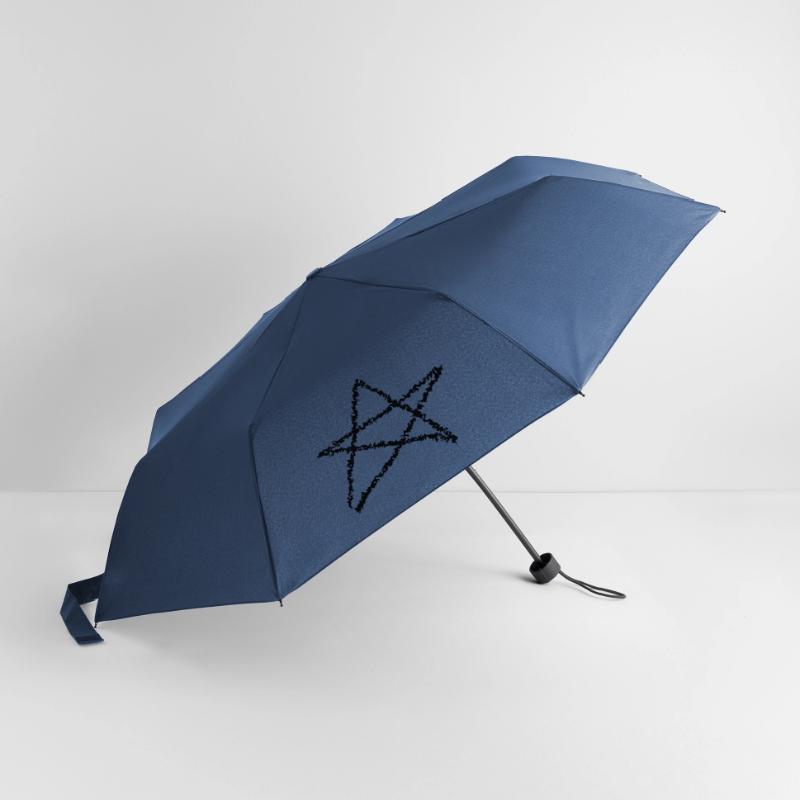 Pentagram Satan Devil Gothic Occult Witch Vector Umbrella (small)