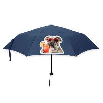 Bully trinkt Cocktail - Regenschirm (klein) - Navy - Vorne